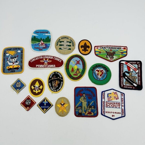 Scouting America Other - Vintage Boy Scouts of America BSA Patch Mixed Lot of 16 Camporee Camp Council